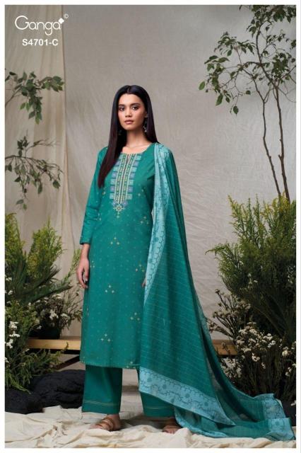 Ganga fariyra 4701 dress material wholesale manufacturer